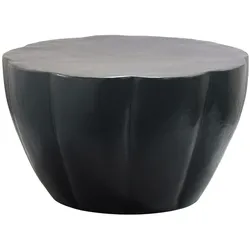 FineBuy, Couchtisch + Beistelltisch, Couchtisch Aluminium 60cm Wohnzimmertisch Rund Sofatisch Beistelltisch Metall (60 x 36 cm)