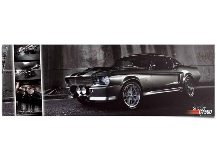 Poster REINDERS Ford Easton Mustang GT500 , schwarz (farbe bild(er): schwarz), B:158cm H:53cm, Papier, Bilder, Poster
