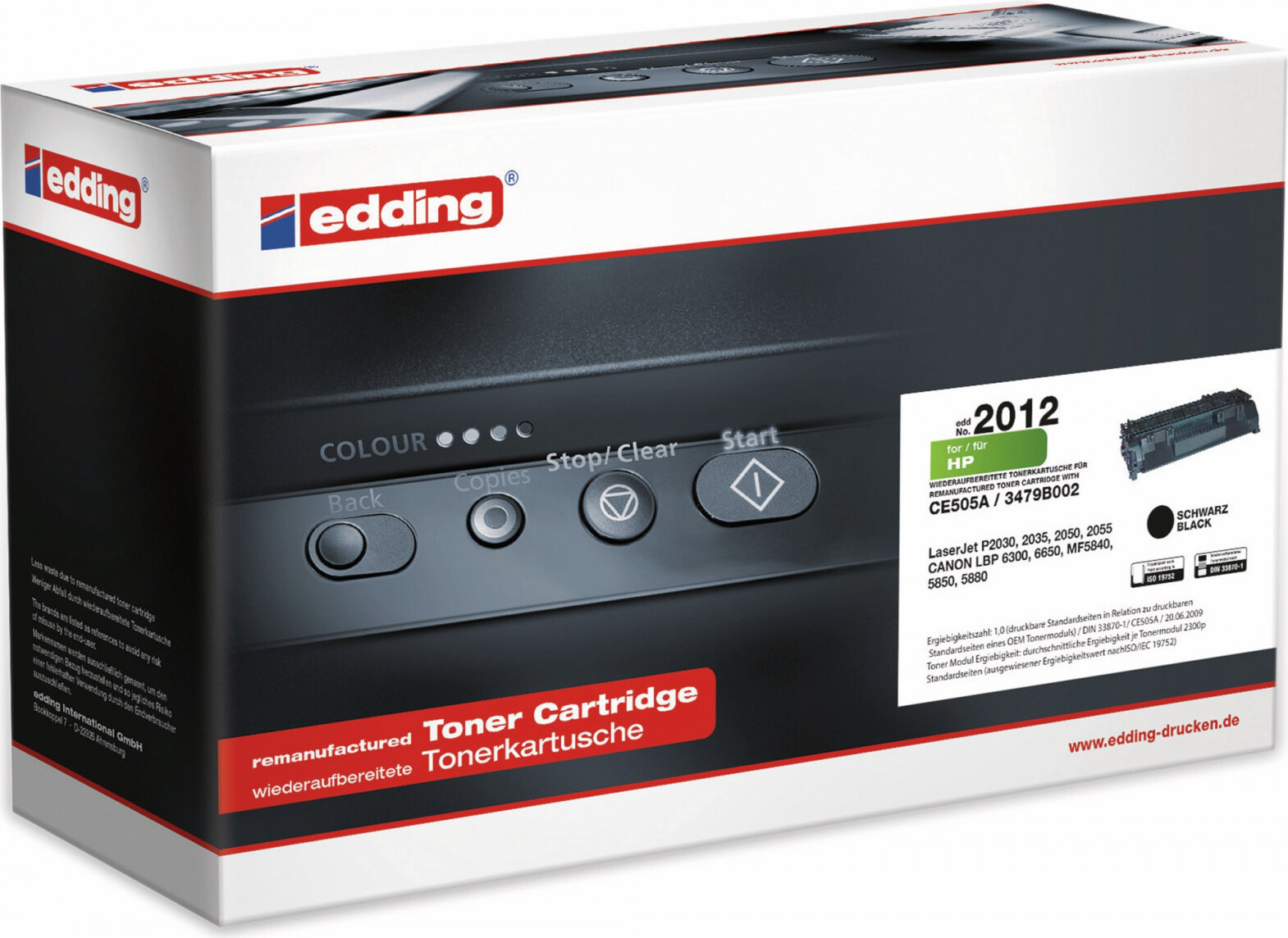 Edding HP CE505A Toner Zwart