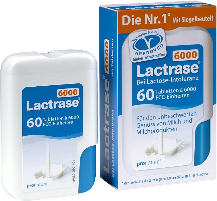 LACTRASE PRO NATURA Lactrase 6.000 Fcc Tabletten im Klickspender 60stk