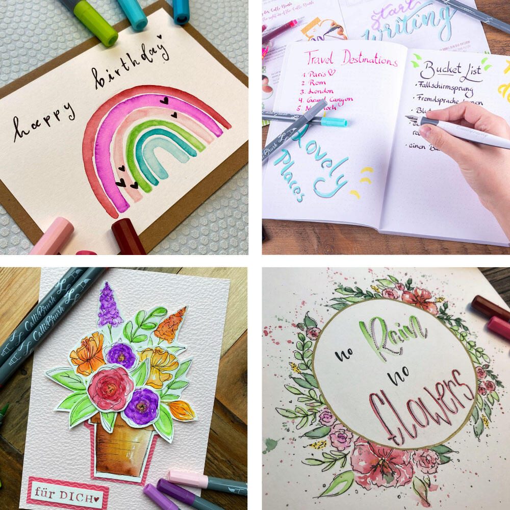 ONLINE® Handlettering-Set Mehrfarbig 0.3 - 1.6 mm 81625