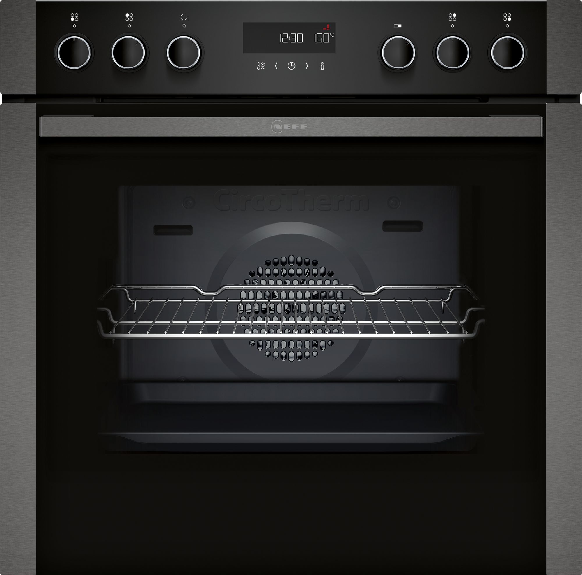 Neff HMK320SIFP (E2ACH7AG4 + M66SBX1M0 + Z1608BX0) Herdset groß AutoClean EasyClean mit 60 cm Induktions Kochfeld