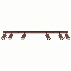 Sollux SL.2164 Deckenleuchte RING 6L burgund