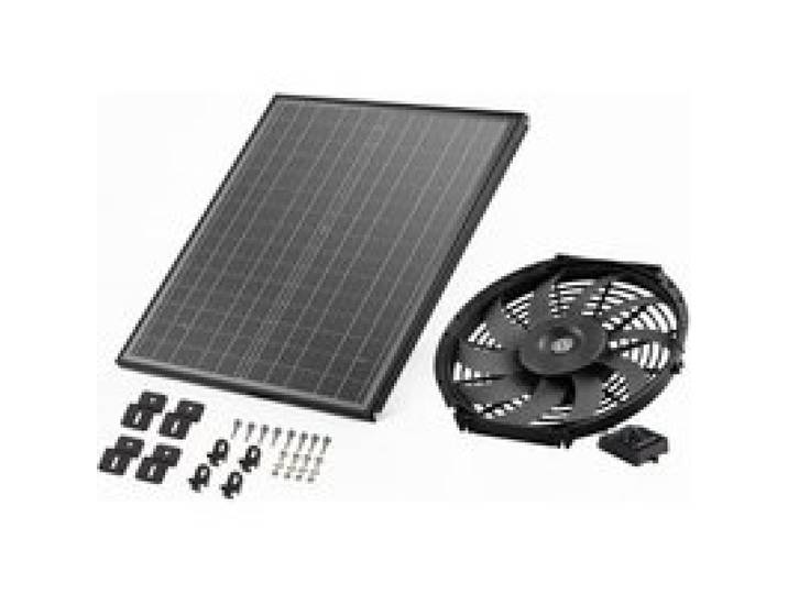 VEVOR Solar Ventilator, Belüftung, Lüfter, Φ340x70 mm, Dachbodenabluftventilator mit einstellbarem Thermostat, Außengitter, 1300 CFM Luftstromkapazität, für Giebel, Dach, Garage, Werkstatt