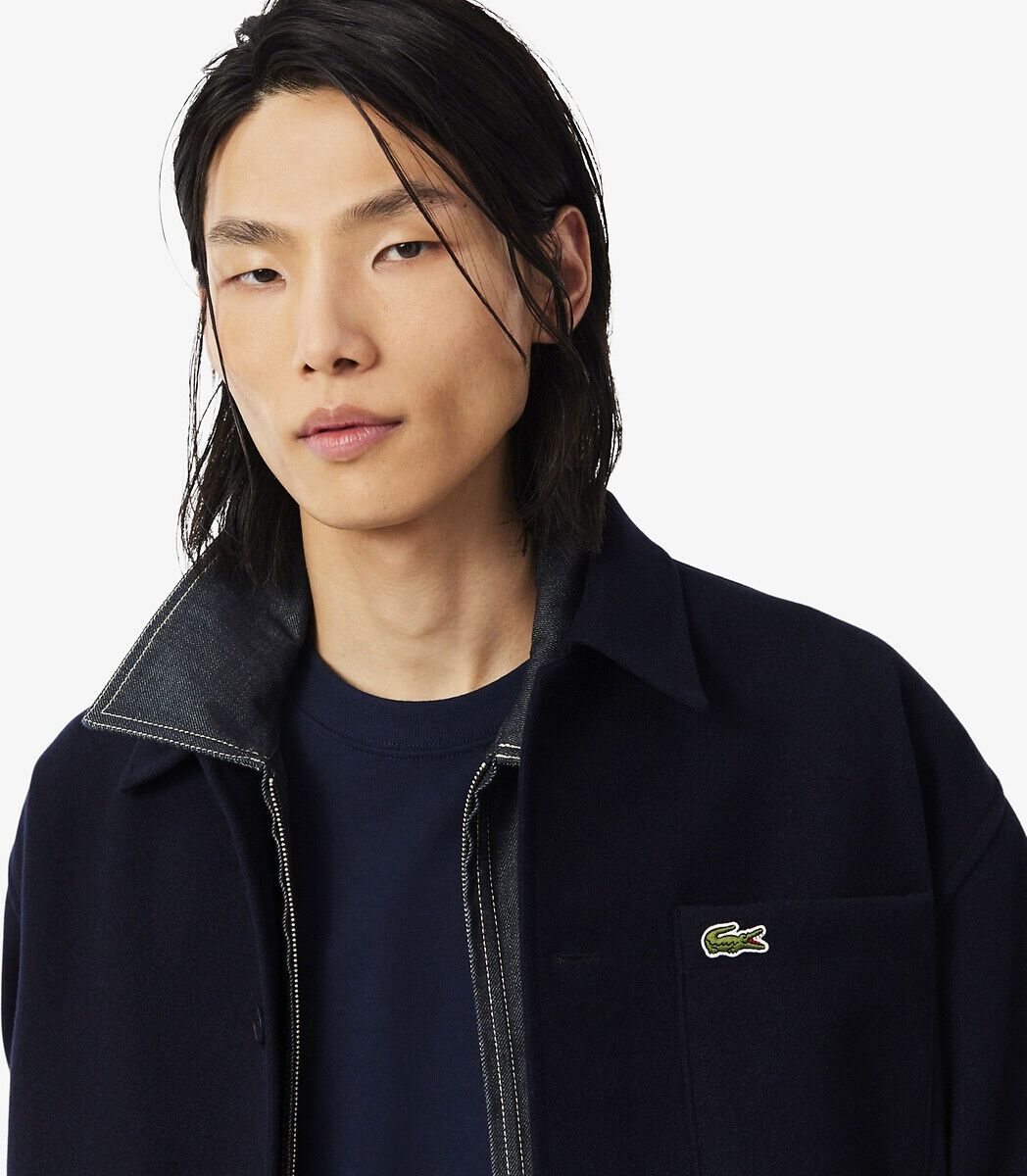 LACOSTE Surchemise épaisse, en flanelle
