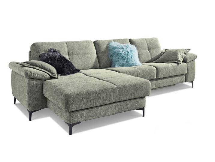 Ecksofa ROMINA 162 x 296 cm Famous oliv