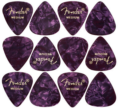 Fender Purple Moto Pick Medium Purple Moto
