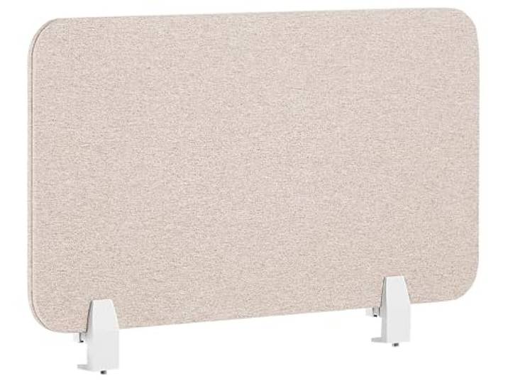 Schreibtisch Trennwand Akustik Polster beige 72 x 40 cm Schallschutz Wally