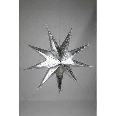 Dekostern AM DESIGN "aus Papier", silber, B:90cm H:14cm, Papier, Dekosterne, BxH: 90x14 cm