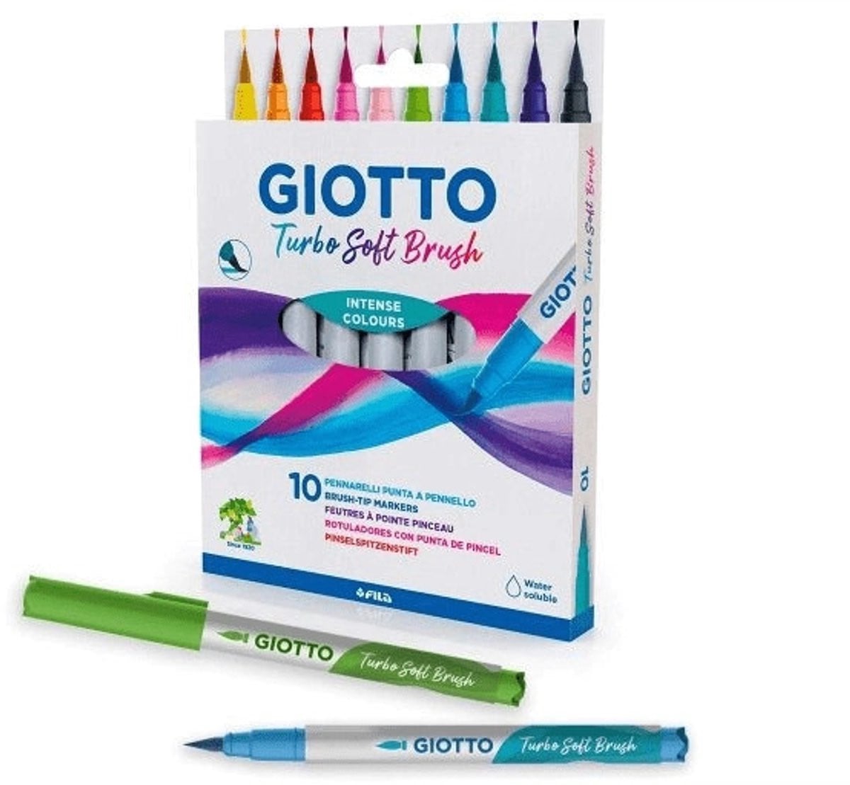 Giotto Turbo Soft Brush Meerkleurig 10 stuks
