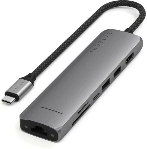 Satechi Adaptador 7-em-1 USB-C Slim Multiportas  ST-P7SM