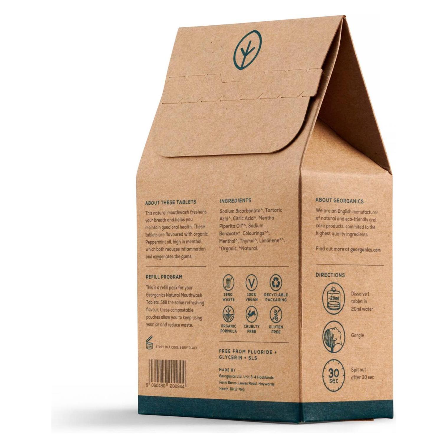 Georganics Mundspülungs-Tabletten Nachfüllpackung- Pfefferminze (Mundspülung) (22869025)