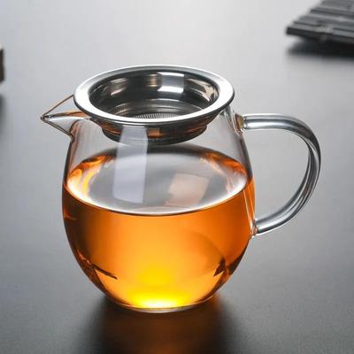 Uplift Essentials Heat Resisting Clear Glass Tea Pitcher Fair Cup 450mlwith Leak