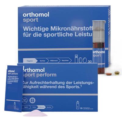 Orthomol Sport Trinkfläschchen/Tabl./Kaps.Kombip.ORTHOMOL perform Granulat 1 St Set