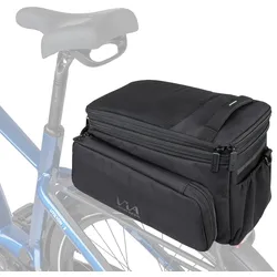 CONTEC Gepäckträgertasche Via Explorer schwarz inkl. vormontiertem Racktime Snap-it Ada
