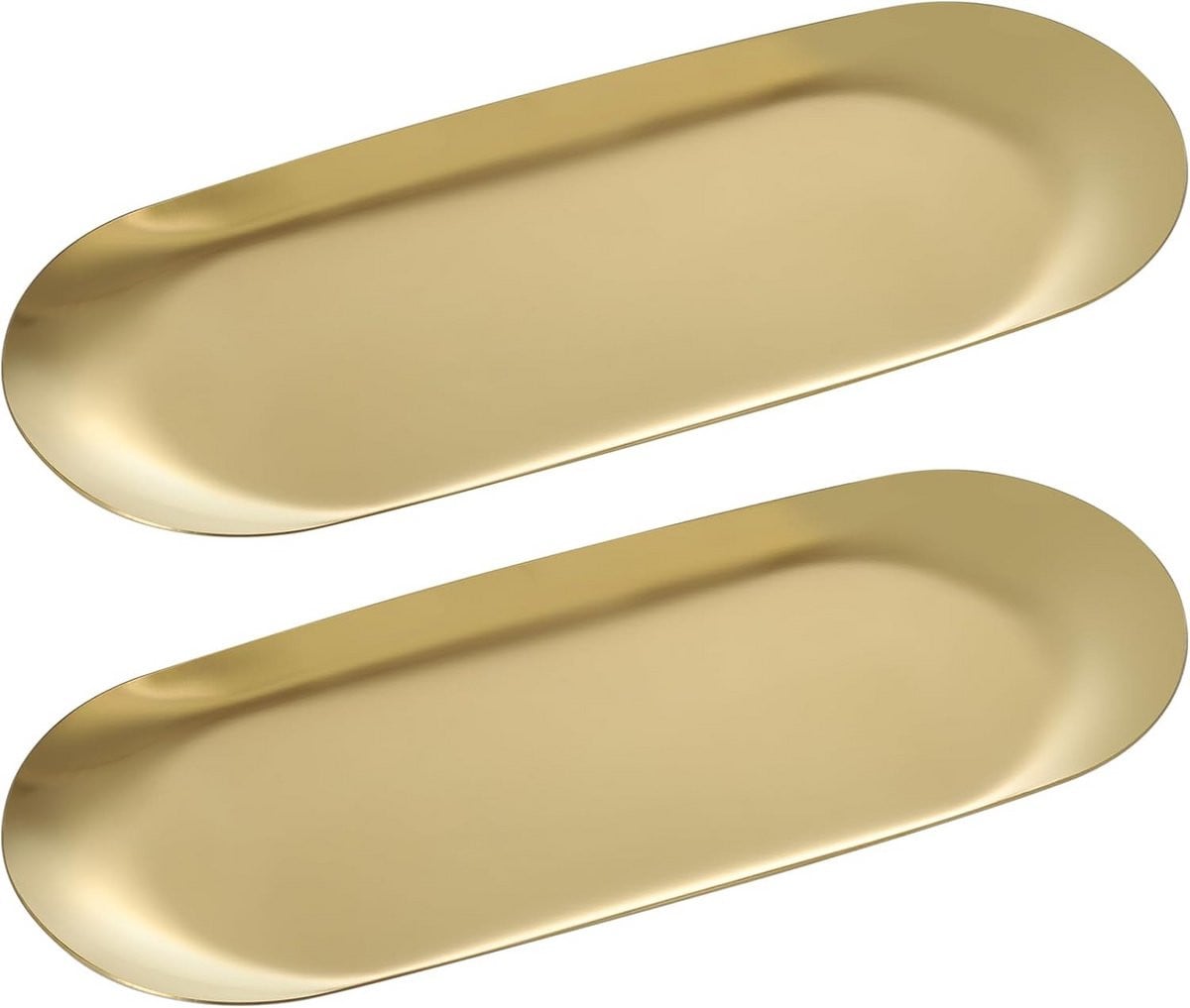 Gouden decoratieve dienblad set voor badkamer en sieraden
