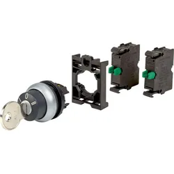 Eaton 110919 Schlüsseltaste, RMQ-Titan, tastend, 3 Stellungen, 2 S M22-WS3-2K10-BVP