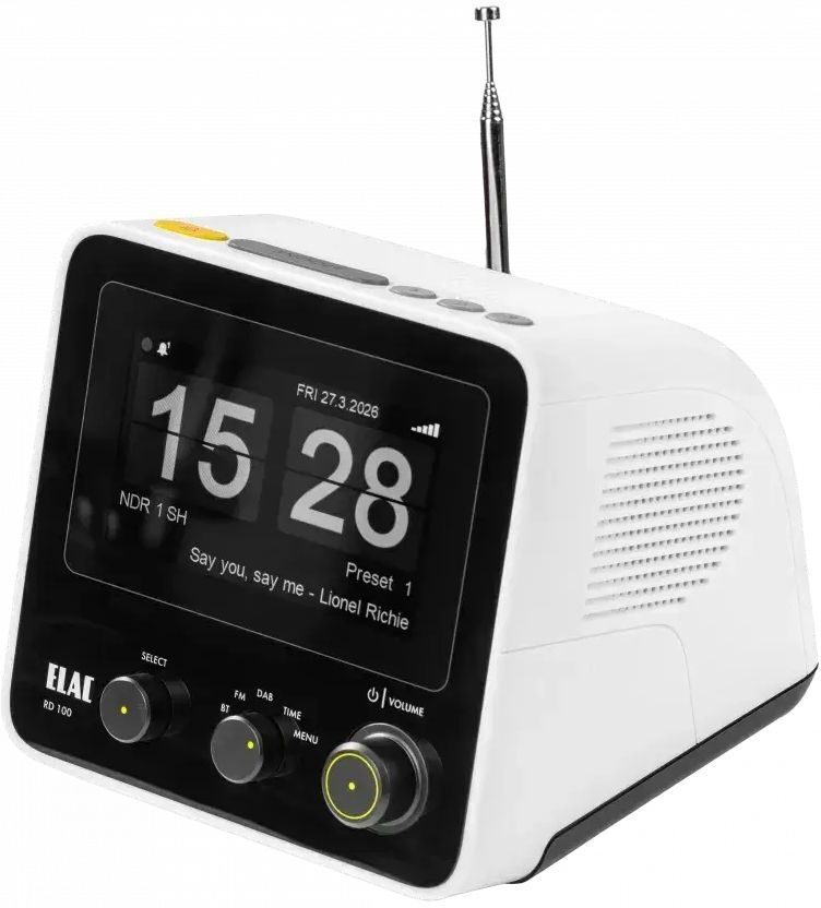 ELAC RD 100 DAB Klockradio Grå