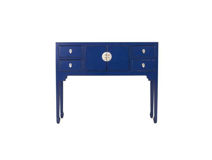 Console Chinoise Fine Asianliving - Bleu Nuit - L100xP26xH80cm