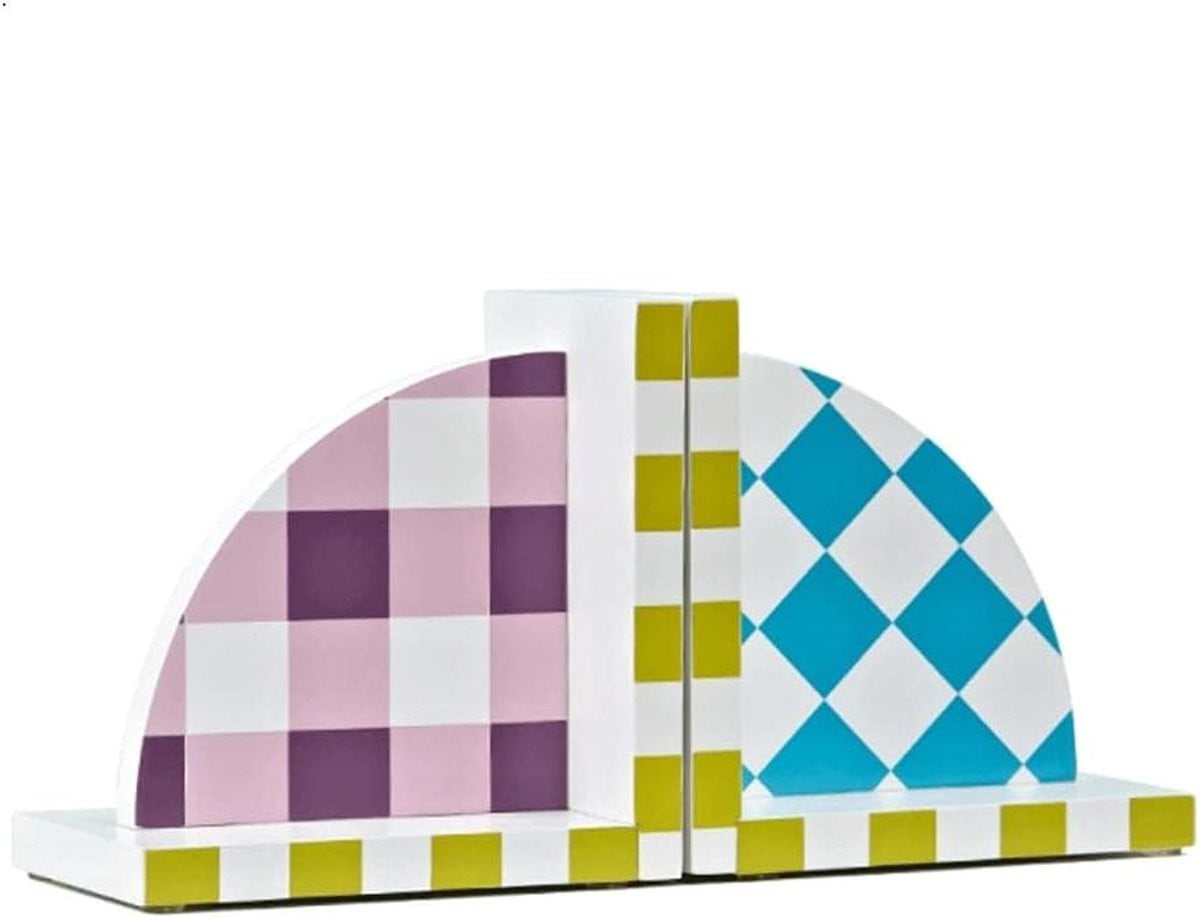 Boekensteunen Set Decoratieve Steunen Multicolor 16 x 10 cm