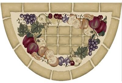 Mayberry Rug American Destination Fruitful Harvest Nylon Washable Accent Rug