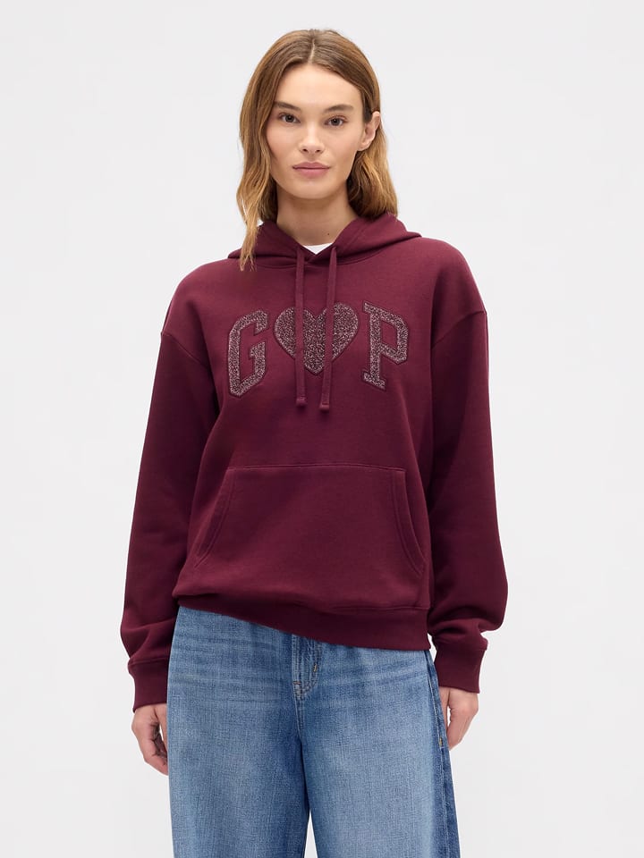 GAP Hoodie in Pflaume - S