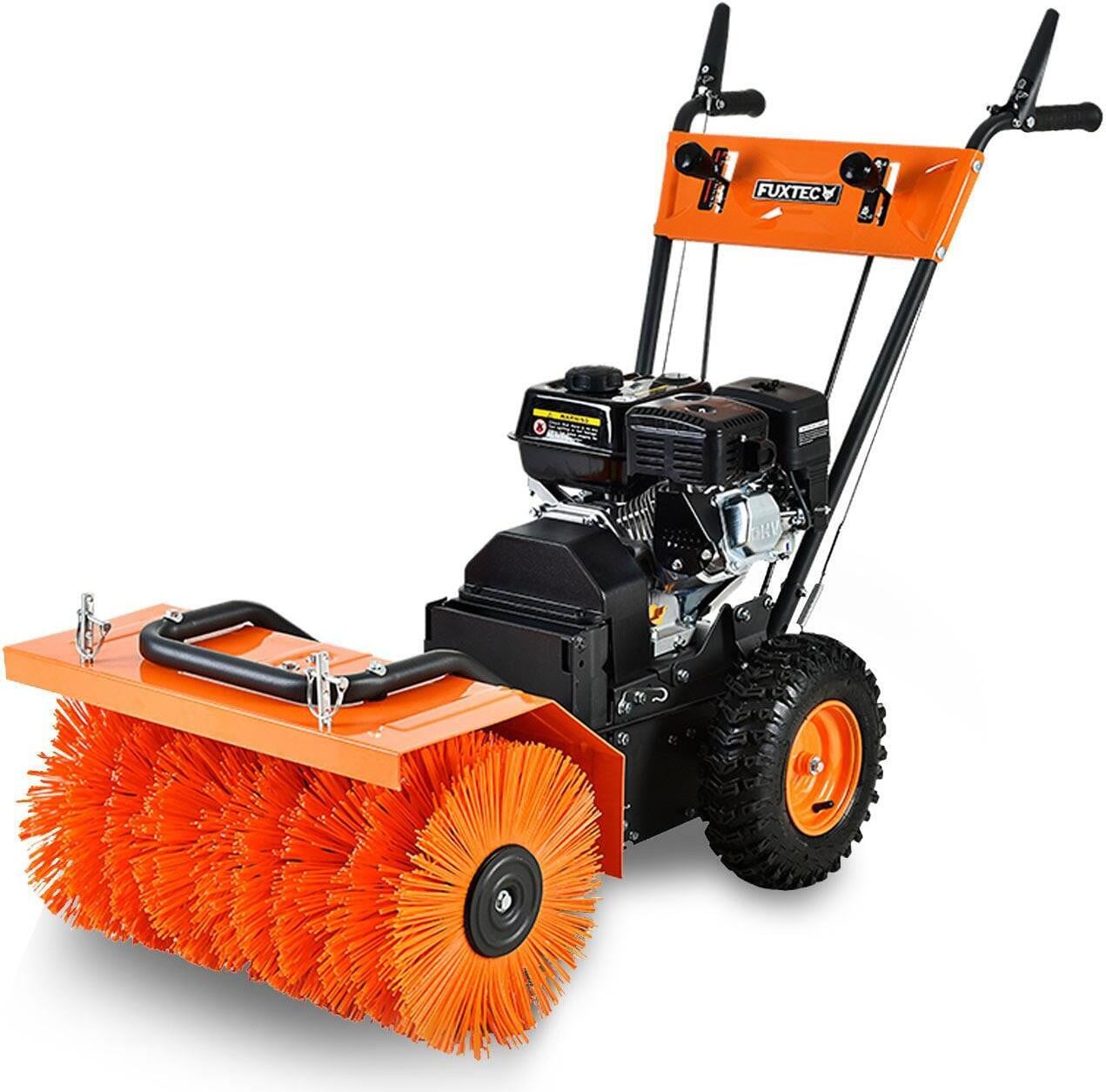 Fuxtec FX-KM196 benzine veegmachine met 5,5 pk, 196ccm, 60 cm werkbreedte en eigen aandrijving