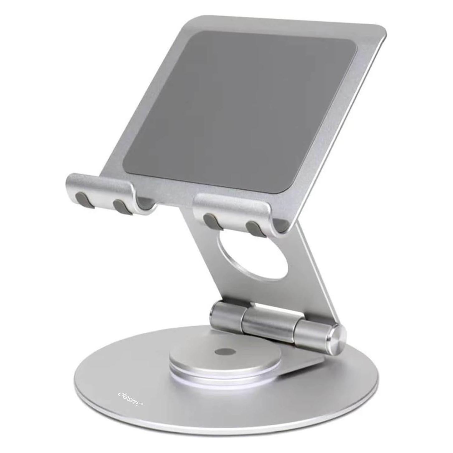 Desire2 Dual Pivot 360 Ständer für Tablets und Smartphones Silber (D2SFOLDSI)
