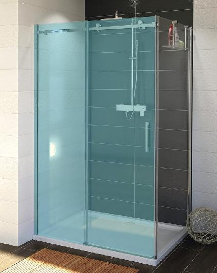 Gelco DRAGON zijwand van helder glas, 1000 mm