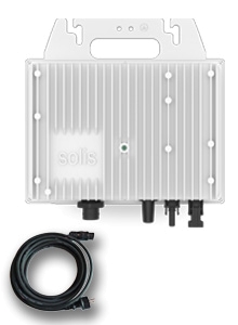 Solis Balkon Wechselrichter S6 Ultra Mini 800W - Plug&Play durch SchuKo-Kabel SOL-S6-GR1P0.8K-UM