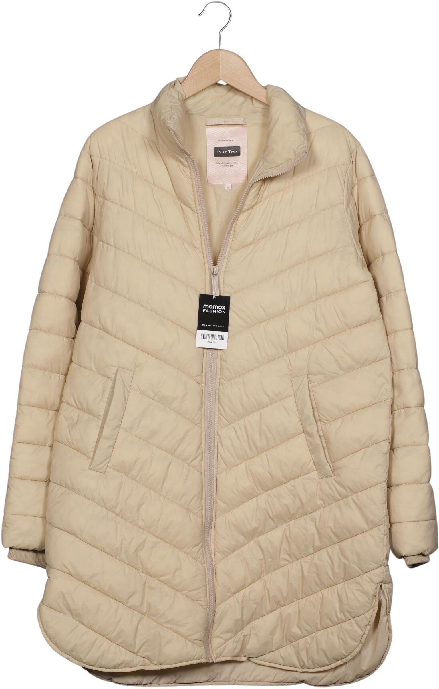 Part Two Damen Mantel, Beige, Gr. EU 38, Synthetik / Elasthan / Synthetik - Second Hand