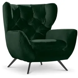 Portobello Sessel Chester Stoff Grün Smaragd