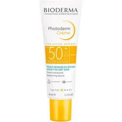 BIODERMA Photoderm Feuchtigkeitsspendende Sonnencreme LSF 50+ ungetönt  40 ml Creme