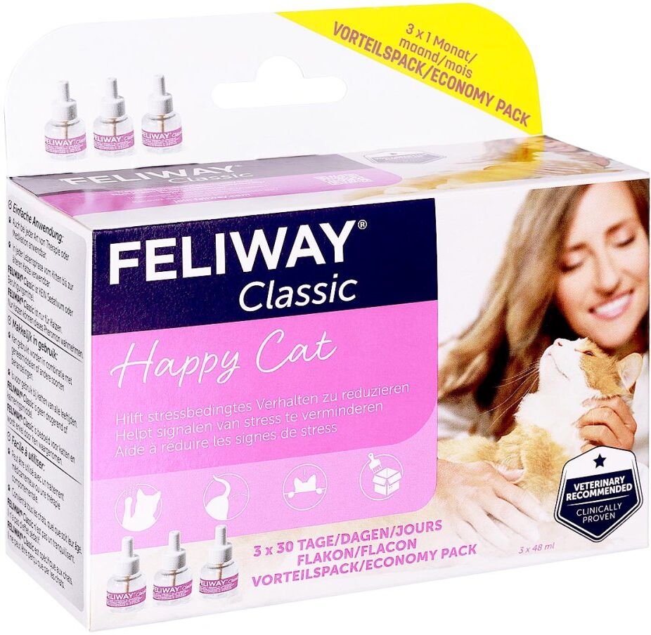 Feliway Classic Nachfüllflakon Vorteilspack für Katzen
