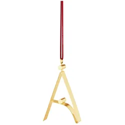 Georg Jensen, Christbaumschmuck, Weihnachtsbuchstaben Anhänger AA Karat