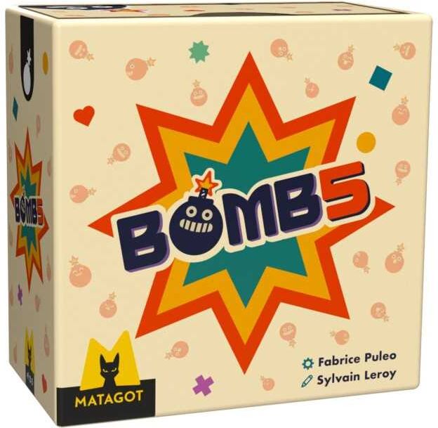 Bomb5 - Quick-to-Learn Tile-Laying Game for 2-4 Players, Ages 8+, by Matagot SARL