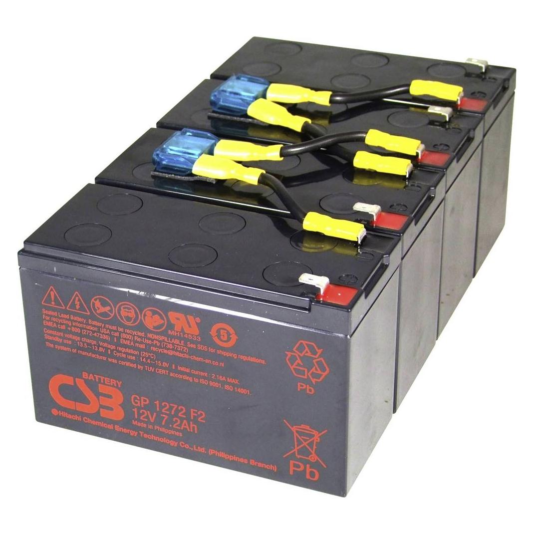 CSB Battery Blei-Akkumulator, 48 V-, 7,2 Ah geeignet für APC RBC8 (1 Stk., 7200 mAh) (CSB-SCD8)