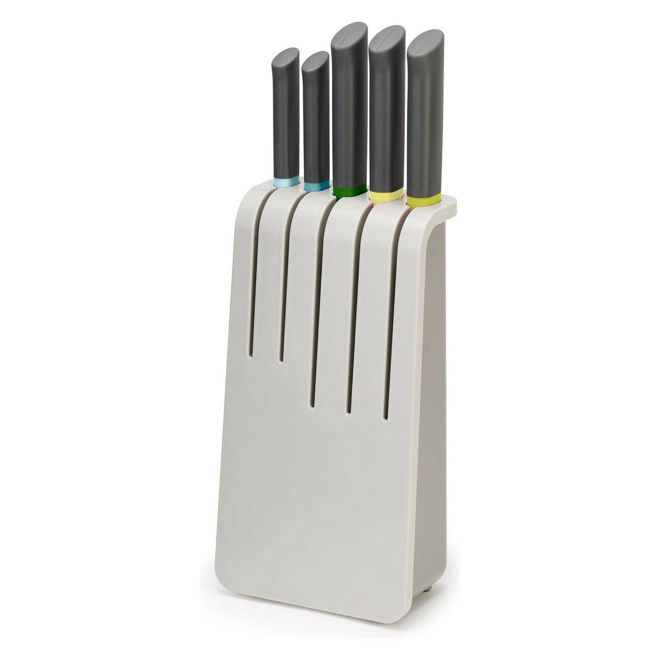 Joseph Joseph Duo Opal - Messen met Houder Set van 6 Stuks - Roestvast Staal - Multicolor (10560) (10560)