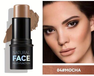 Modern Mode Marketplace Non greasy Cream Contour Stick Set With Highlighter Bronzer Blush Water resistant Face Contouring Pen mocha