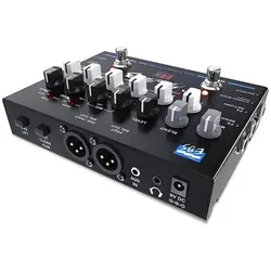 EBS Vorverstärker MicroBass 3 analoger Bass Preamp mit Kabel (Bass), Instrumentenverstärker, Schwarz