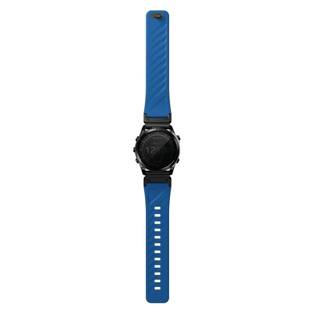 Uniq Fluo Strap for Garmin 22mm Blue (Plastic, Silicon, Silicone, Stainless Steel) (Uni001952)