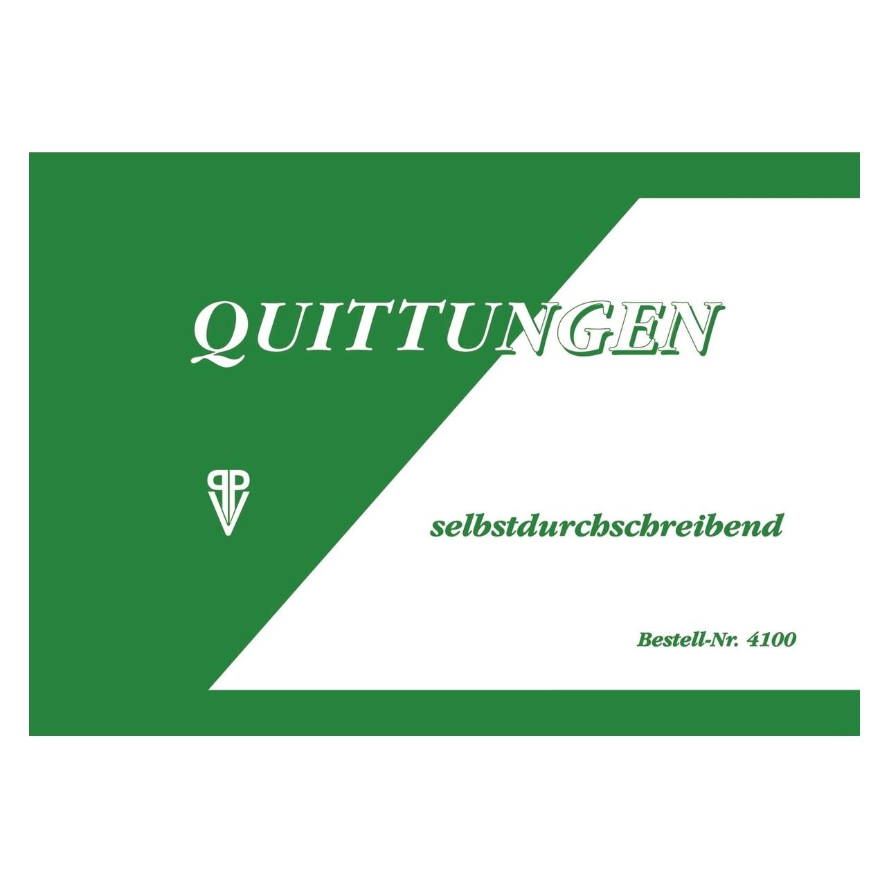 Neutral Quittung, MwSt. separat ausgewiesen Formularbuch 4100 (40x) (4100)