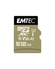 EMTEC SpeedIN' PRO Flash-Speicherkarte SD-Adapter inbegriffen 512 GB A2 / Video Class V30 / UHS-I U3 / Class10 670x microSDXC (ECMSDM512GXC10SP)