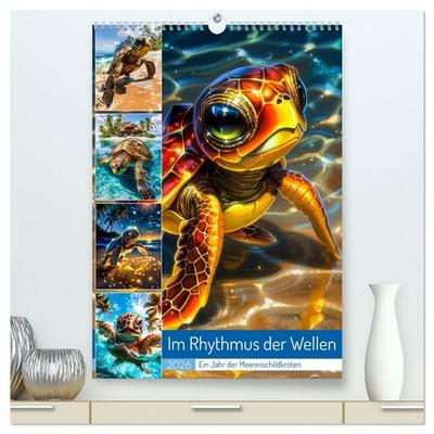 Im Rhythmus der Wellen (hochwertiger Premium Wandkalender 2026 DIN A2 hoch), Kunstdruck in Hochglanz