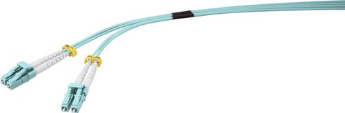 Renkforce RF-5044054 Glasfaser LWL Anschlusskabel 2.00m Aquablau [1x LC-Stecker - 1x LC-Stecker] 50/125 µ Multimode OM3