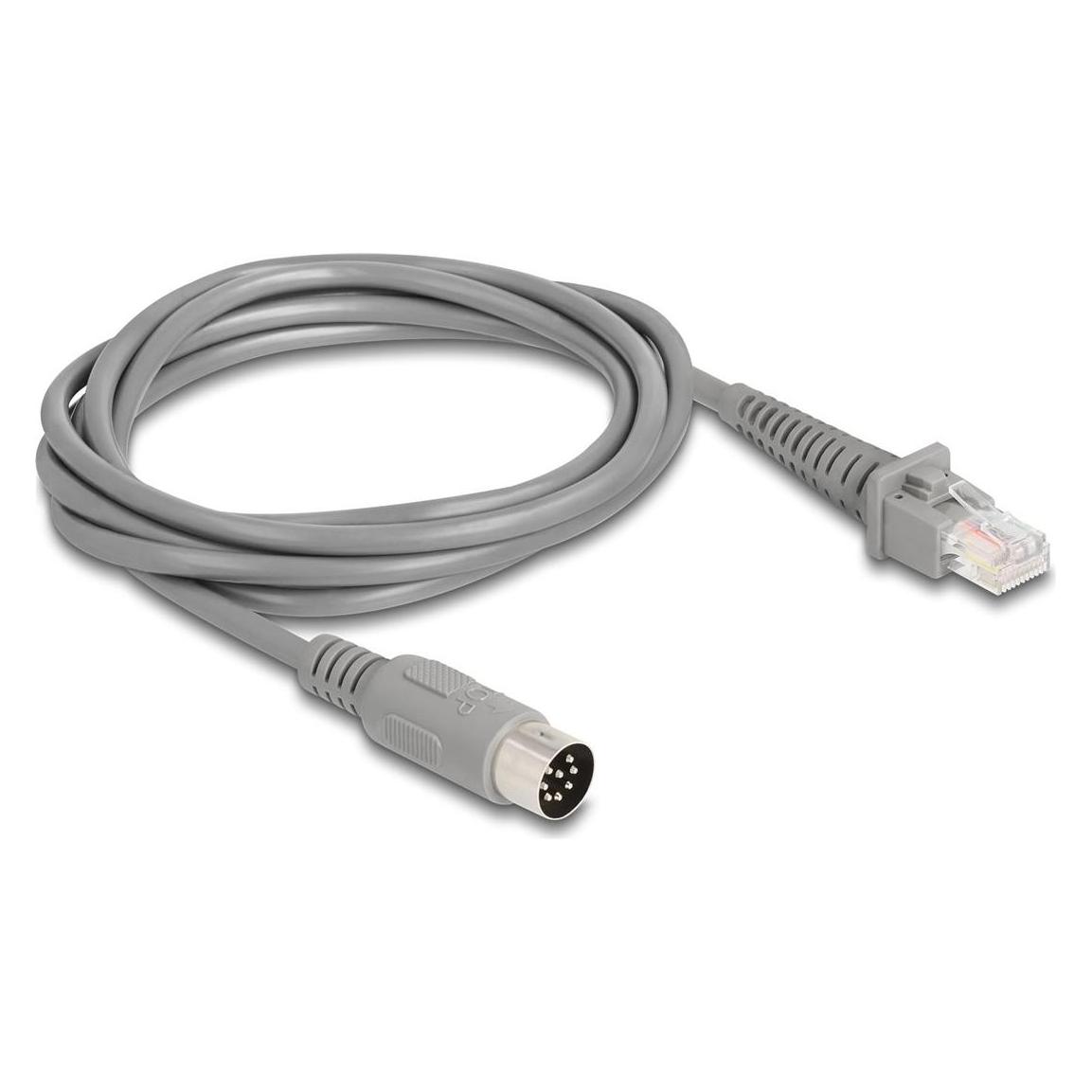 Delock Kabel RJ50 Stecker zu DIN 8 Pin Stecker 2 m grau (2 m) (90167)