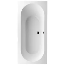 Villeroy und Boch Rechteck-Badewanne UBQ199OBE2V-01 190 x 90 cm, Ablauf mittig, weiß