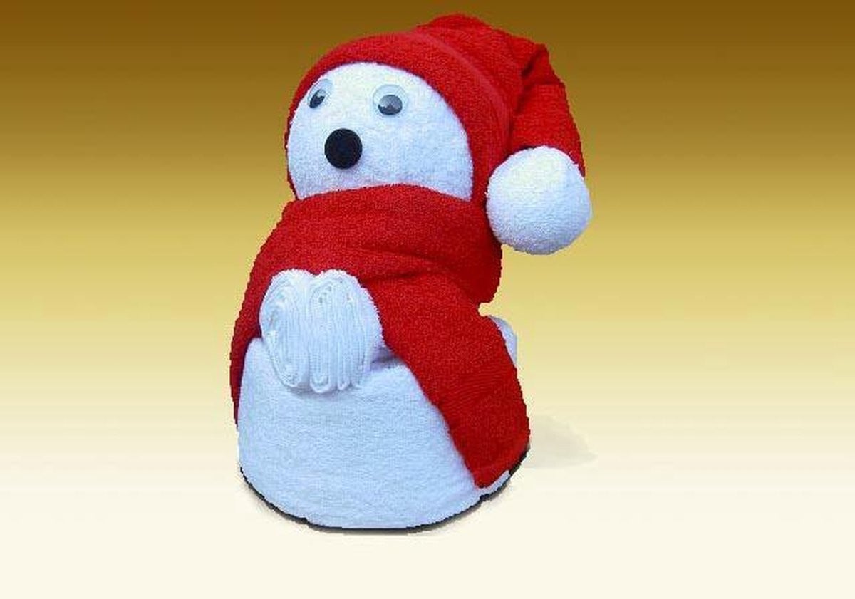 Duplex Textiel Handdoek Kerstbeer Groot
