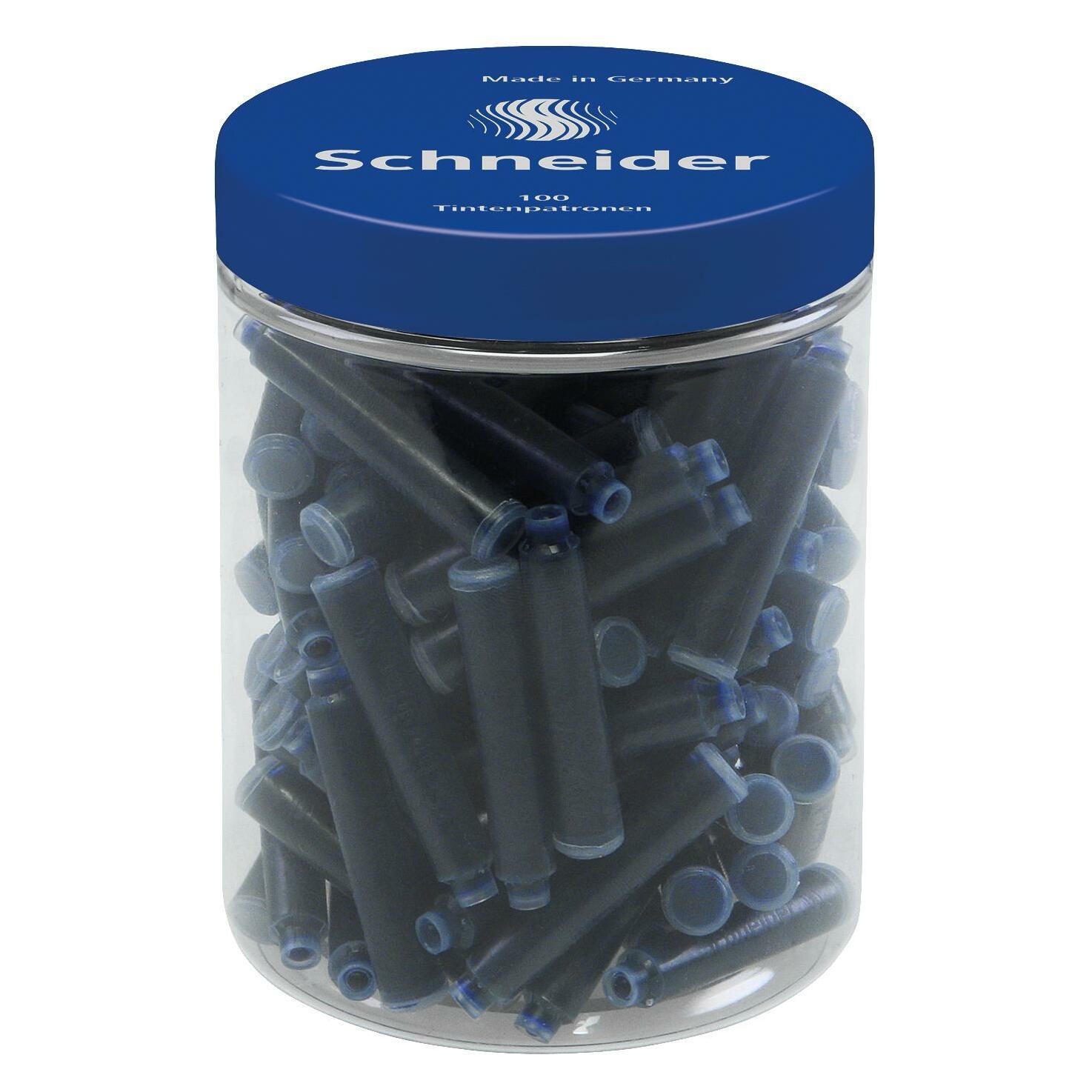 Schneider Tintenpatronen (Blau, 100 Stk.) (6803)