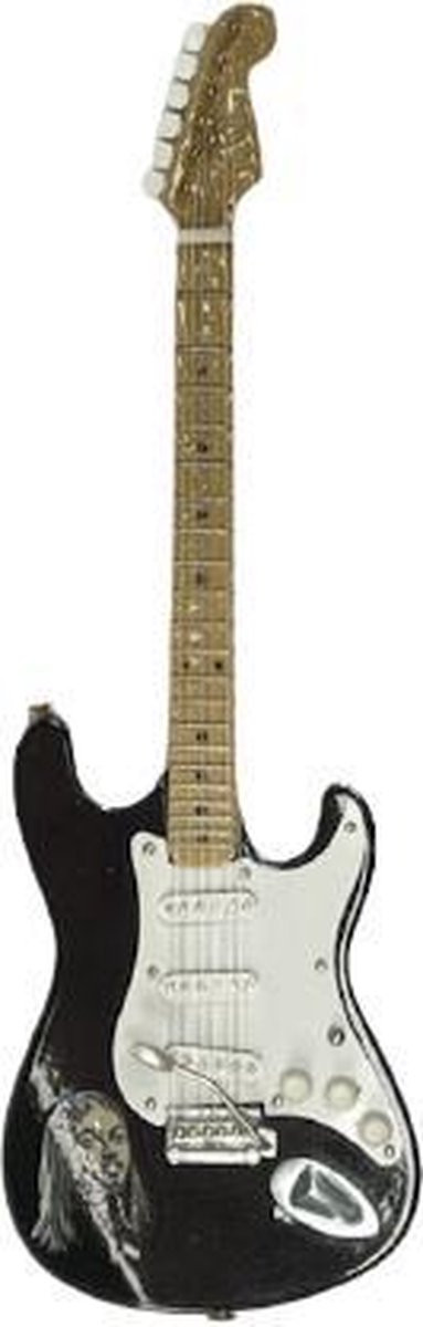 Fender David Gilmour Miniatuur Gitaar Collectible met fotolijstje